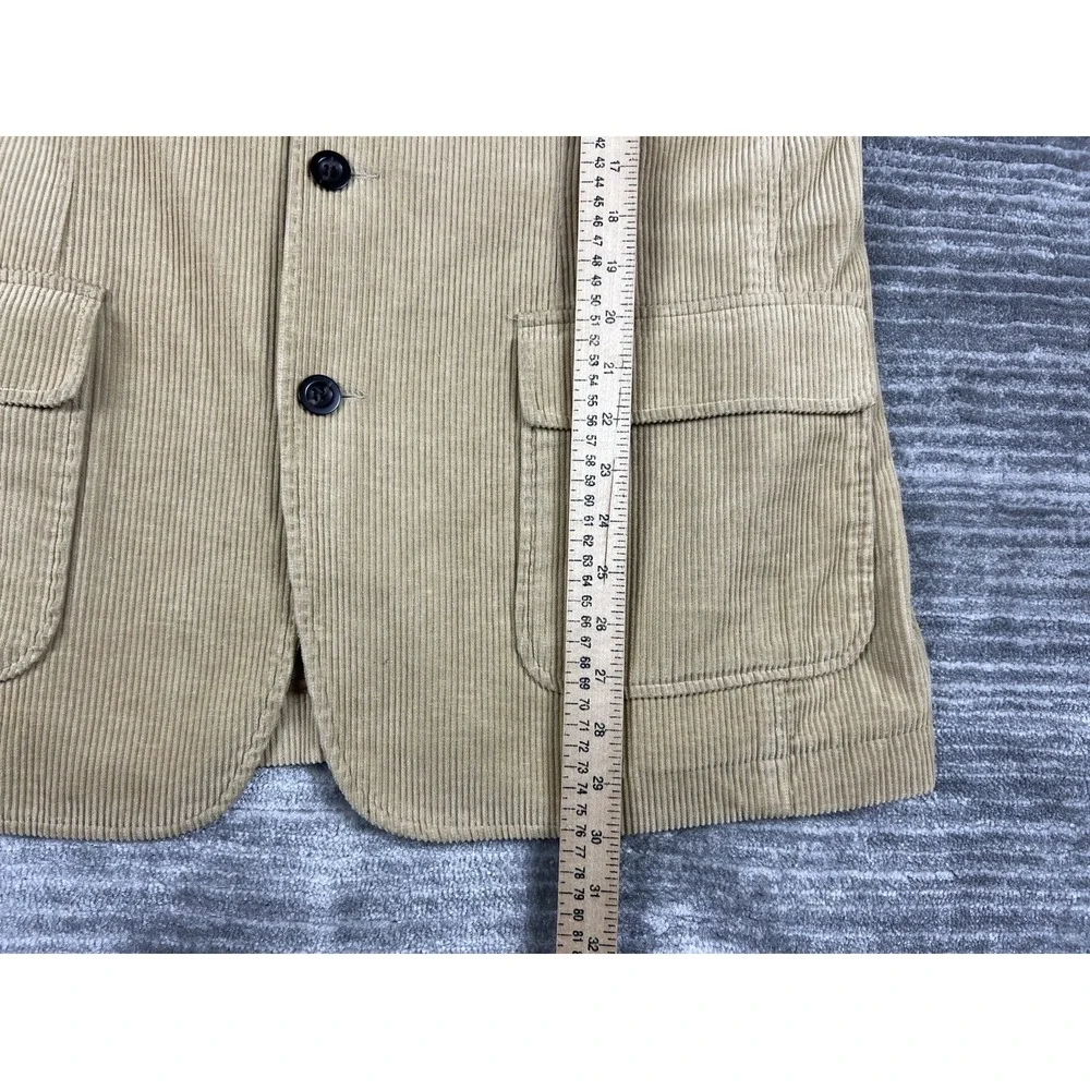 St. John's Bay Blazer Mens Medium Tan Corduroy Sport‎ Coat 3-Button Side Vent
